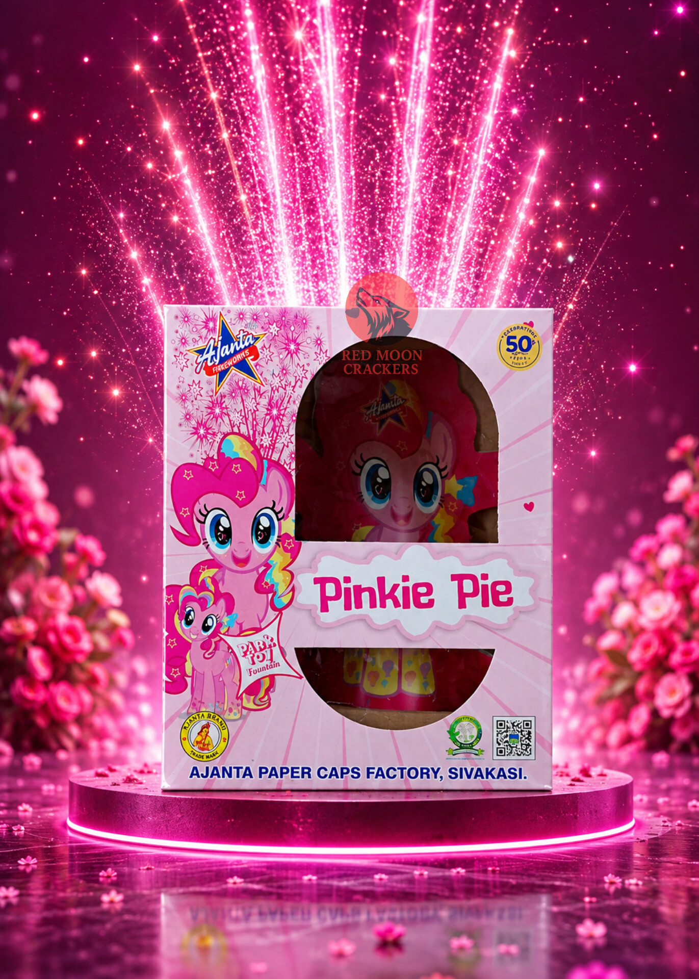 Pinke Pie (Pink Colour Fountain)